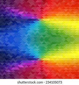 Abstract triangle mosaic. Background design for poster, flyer, cover, brochure.