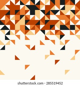 Abstract triangle mosaic background design element