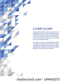 Abstract triangle mosaic. Clean decorative banners. Fresh and solid colors. Banner for company pressentation.