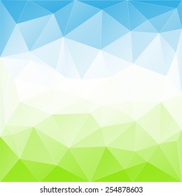 Abstract triangle mosaic gradient colorful background