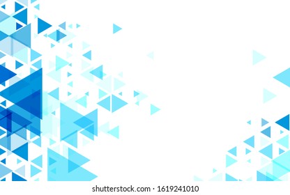 Abstract triangle mosaic grid background, vector illustration