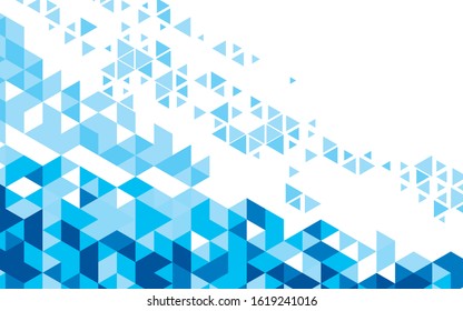 Abstract triangle mosaic grid background, vector illustration