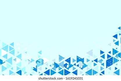 Abstract triangle mosaic grid background, vector illustration