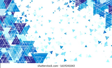 Abstract triangle mosaic grid background, vector illustration