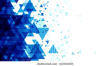 Abstract triangle mosaic grid background, vector illustration