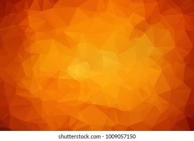 Abstract Triangle mosaic low polygonal minimal/pastel background. Geometric orange background with triangular polygons. Abstract design. Vector illustration.