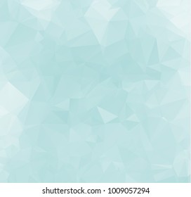 Abstract Triangle mosaic low polygonal minimal/pastel background. Blue abstract geometric rumpled triangular low poly style vector illustration graphic background