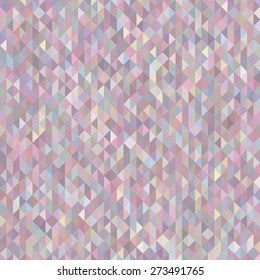 Abstract triangle mosaic pink colored background 