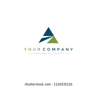 Abstract Triangle Mountain Finance Logo