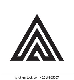 Abstract Triangle Mountain Logo Icon
