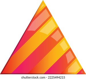 Abstract triangle mountain logo illustration in trendy and minimal style isolated on background