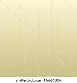 Abstract triangle on cream color background, vector illustration