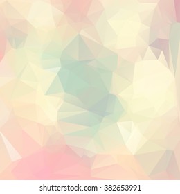 Abstract triangle pastel colors background