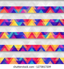 Abstract triangle pattern