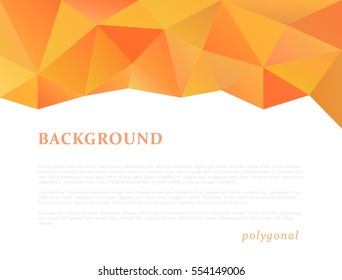 Abstract triangle pattern background advertising banner template