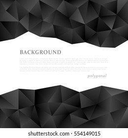 Abstract triangle pattern background advertising banner template