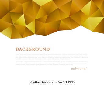 Abstract triangle pattern background advertising banner template