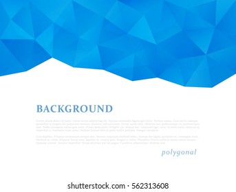 Abstract triangle pattern background advertising banner template
