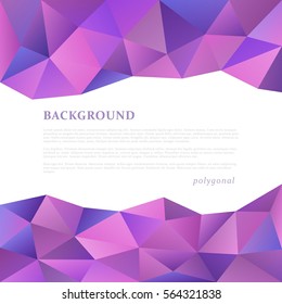Abstract triangle pattern background advertising banner template