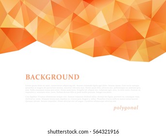 Abstract triangle pattern background advertising banner template