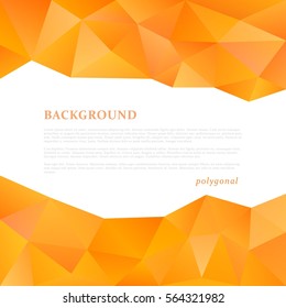 Abstract triangle pattern background advertising banner template