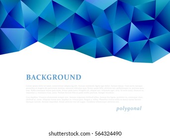 Abstract triangle pattern background advertising banner template