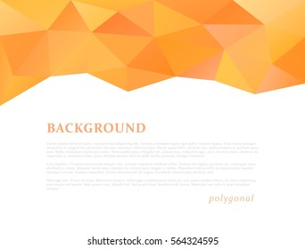 Abstract triangle pattern background advertising banner template