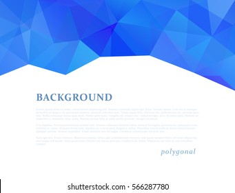 Abstract triangle pattern background advertising banner template