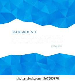 Abstract triangle pattern background advertising banner template