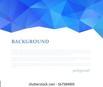 Abstract triangle pattern background advertising banner template