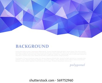 Abstract triangle pattern background advertising banner template