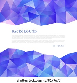 Abstract triangle pattern background advertising banner template