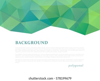 Abstract triangle pattern background advertising banner template