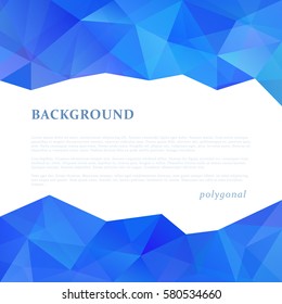 Abstract triangle pattern background advertising banner template