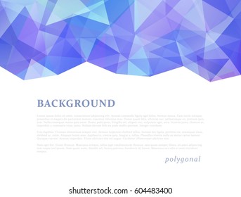 Abstract triangle pattern background advertising banner template