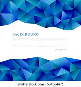 Abstract triangle pattern background advertising banner template