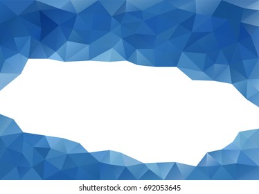 Abstract triangle pattern background advertising banner template