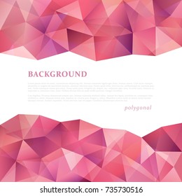 Abstract triangle pattern background advertising banner template