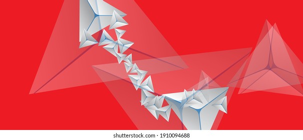 abstract triangle pattern background design for banner, poster and commercial use 