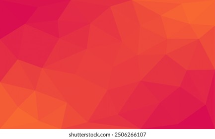 Abstract triangle pattern background texture. geometric low polygon pink and orange gradient design for wallpaper, greeting, banner, page surface, business, presentation, advertising