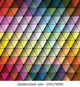 Abstract triangle pattern background vector. EPS-10 