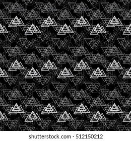 Abstract Triangle pattern. Pattern can be used for wallpaper, cover fills, web page background, surface textures. Vector linen texture.