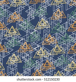 Abstract Triangle pattern. Pattern can be used for wallpaper, cover fills, web page background, surface textures. Vector linen texture.