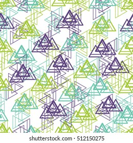 Abstract Triangle pattern. Pattern can be used for wallpaper, cover fills, web page background, surface textures. Vector linen texture.