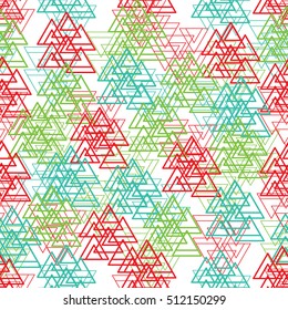 Abstract Triangle pattern. Pattern can be used for wallpaper, cover fills, web page background, surface textures. Vector linen texture.