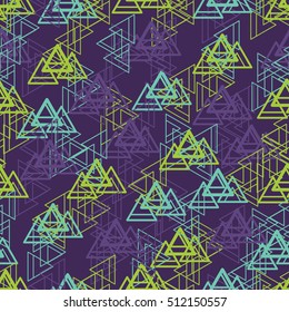 Abstract Triangle pattern. Pattern can be used for wallpaper, cover fills, web page background, surface textures. Vector linen texture.