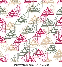 Abstract Triangle pattern. Pattern can be used for wallpaper, cover fills, web page background, surface textures. Vector linen texture.