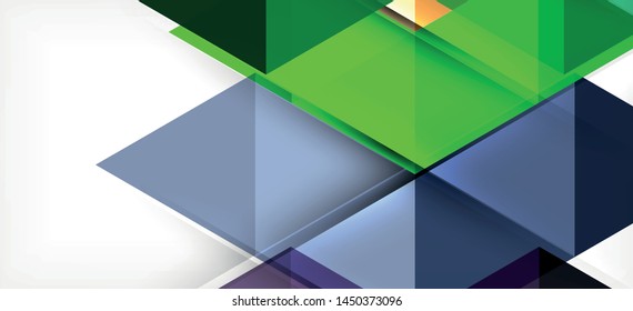 Abstract triangle pattern, colorful backdrop. Presentation template. Modern textured shape. Trendy modern style. Vector abstract geometric graphic design.