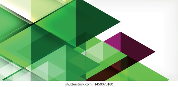 Abstract triangle pattern, colorful backdrop. Presentation template. Modern textured shape. Trendy modern style. Vector abstract geometric graphic design.