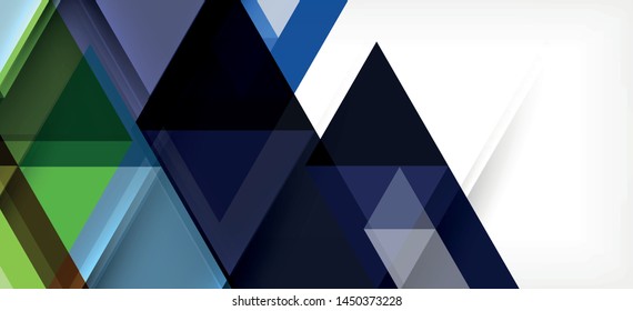 Abstract triangle pattern, colorful backdrop. Presentation template. Modern textured shape. Trendy modern style. Vector abstract geometric graphic design.